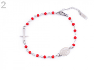 Náramek z nerezové oceli růženec