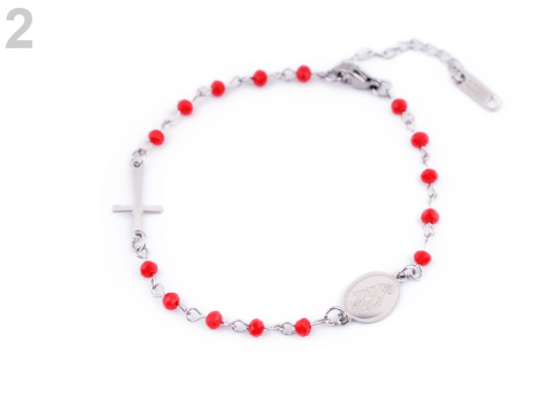 Náramek z nerezové oceli růženec