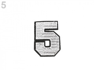 Nažehlovačka čísla s flitry