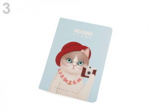 Sešit / zápisník A6 kočka Languo