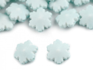 Dekorační plastová vločka / korálek Ø14 mm