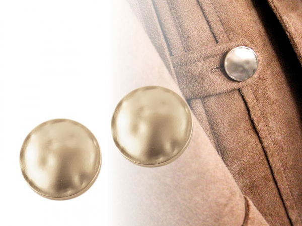 Kovový knoflík velikost 36" zlatá