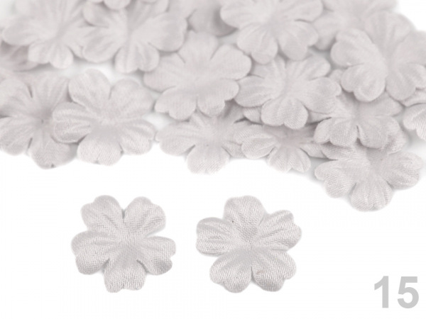 Polotovar k výrobě květů Ø15 mm, Ø16 mm, Ø18 mm saténový