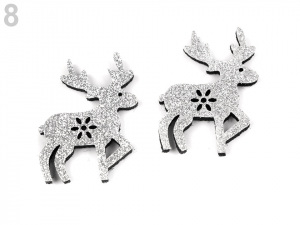 Vánoční dekorace s glitry