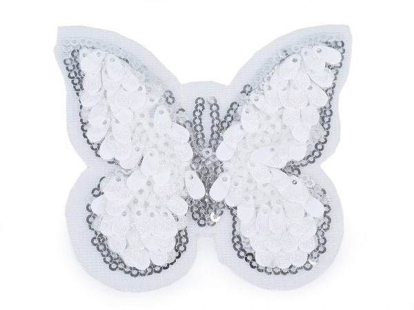 Nažehlovačka motýl s flitry