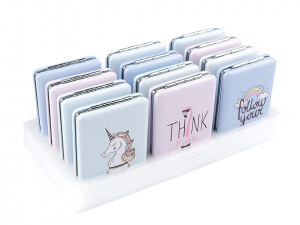 Kosmetické zrcátko jednorožec, duha, plameňák, srdce