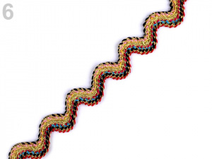 Prýmek / hadovka s lurexem šíře 13 mm