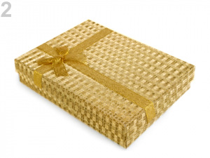 Krabička exklusivní s mašlí 12x16 cm