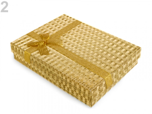 Krabička exklusivní s mašlí 12x16 cm