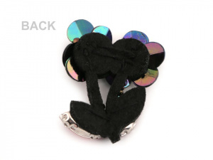 Aplikace květy s flitry a korálky