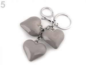 Přívěsek na kabelku / klíče srdce