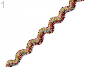 Prýmek / hadovka s lurexem šíře 13 mm