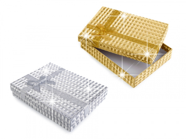 Krabička exklusivní s mašlí 12x16 cm