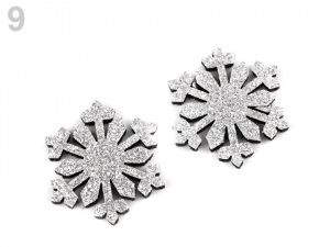 Vánoční dekorace s glitry