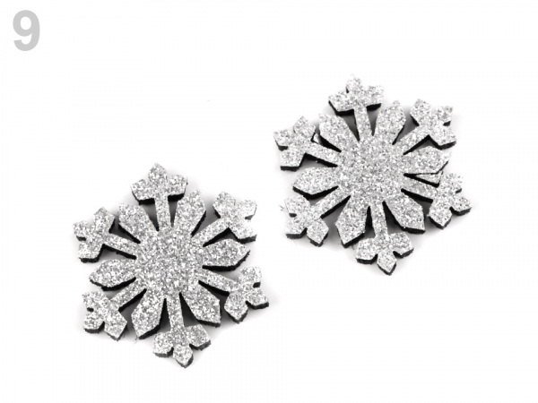 Vánoční dekorace s glitry