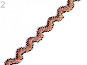 Prýmek / hadovka s lurexem šíře 13 mm