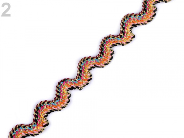 Prýmek / hadovka s lurexem šíře 13 mm