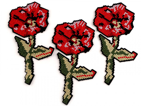 Nažehlovačka vyšívaná - křížkový steh