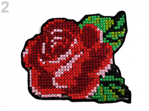 Nažehlovačka vyšívaná - křížkový steh