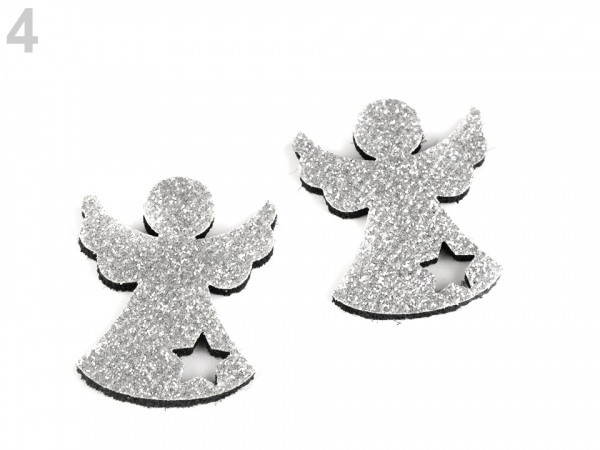 Vánoční dekorace s glitry