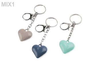 Přívěsek na kabelku / klíče srdce