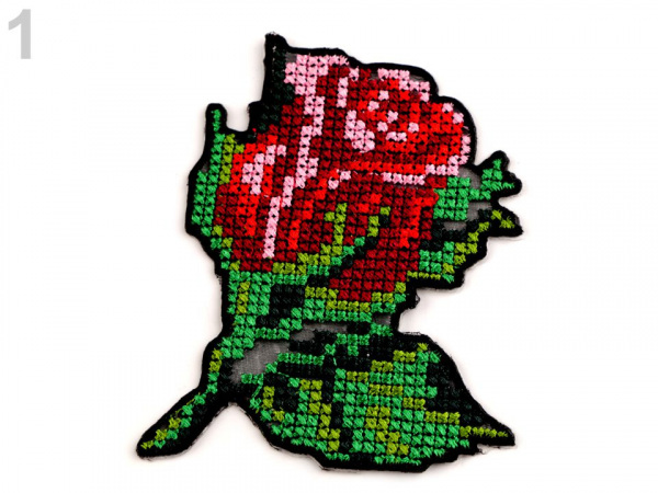 Nažehlovačka vyšívaná - křížkový steh