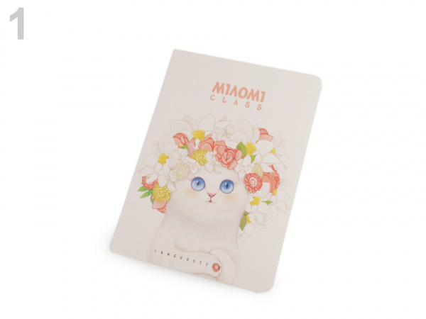 Sešit / zápisník A6 kočka Languo