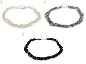 Náhrdelník z broušených korálků