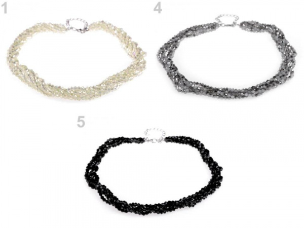 Náhrdelník z broušených korálků