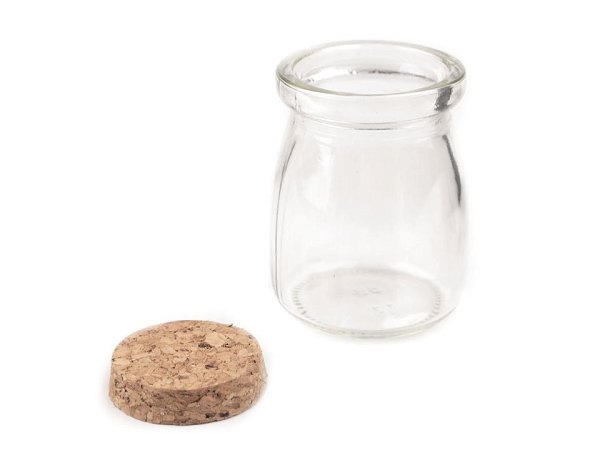 Skleněná lahvička s korkem 56x73 mm