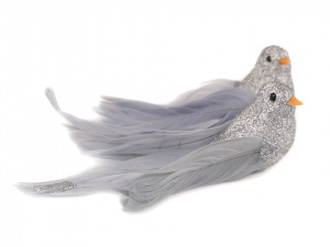 Dekorace ptáček s glitry 2. jakost