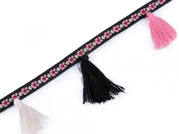 Prýmek se střapci šíře 35 mm