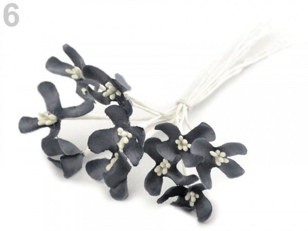 Luxusní květ na dlouhém drátku / polotovar na vývazky