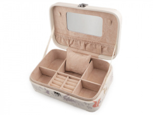 Šperkovnice s potiskem liška, jelen, sova 7x14,5x22,5 cm