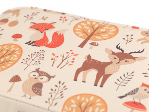 Šperkovnice s potiskem liška, jelen, sova 7x14,5x22,5 cm