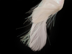 Dekorace ptáček s glitry a klipem