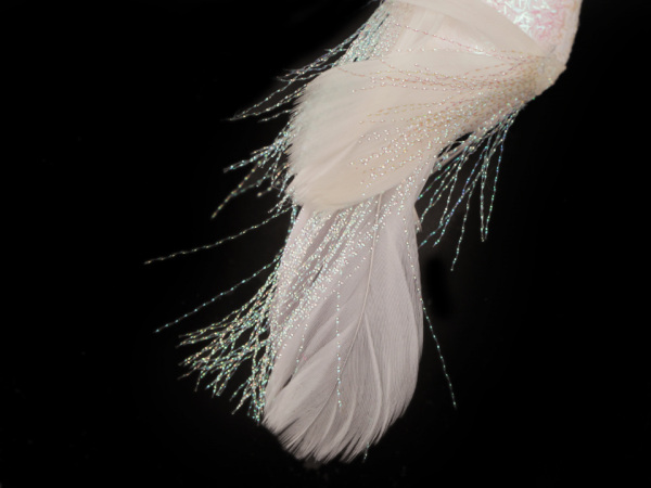 Dekorace ptáček s glitry a klipem