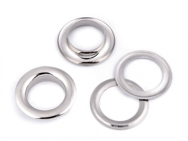 Průchodky s podložkou lesklé Ø17 mm nerezavějící