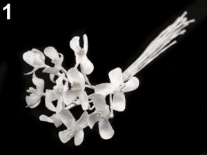 Luxusní květ na dlouhém drátku / polotovar na vývazky