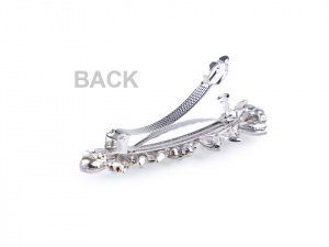 Francouzká spona do vlasů s broušenými kamínky s AB efektem