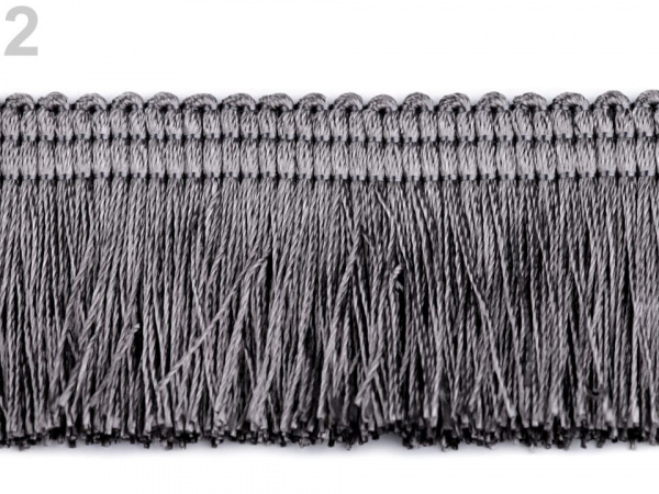 Třásně lesklé, husté šíře 45 mm