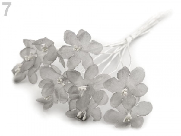 Luxusní květ na drátku / polotovar na vývazky