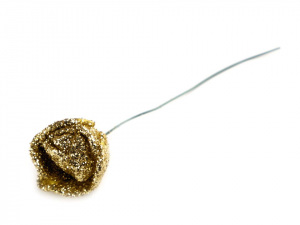 Růže na drátku s glitry