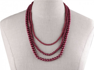 Perlový náhrdelník víceřadý