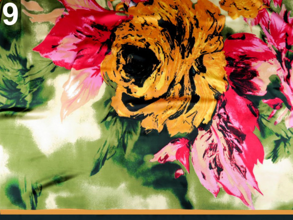 Velký saténový šátek 130x130 cm