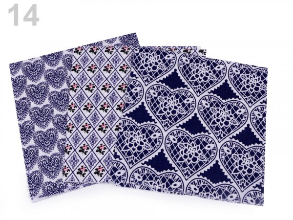 Sada látek na patchwork 40x40 cm