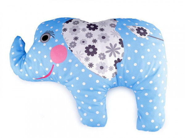 Dekorační polštář s výplní - kočka, pes, kůň, slon, auto, traktor