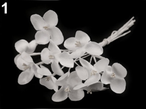 Luxusní květ na dlouhém drátku / polotovar na vývazky