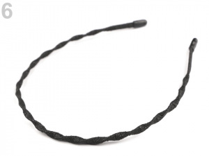 Kroucená čelenka do vlasů s lurexem