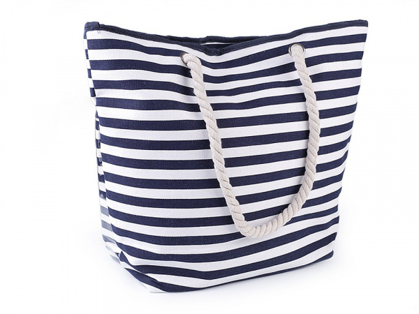 Letní / plážová taška s pruhy 41x52 cm